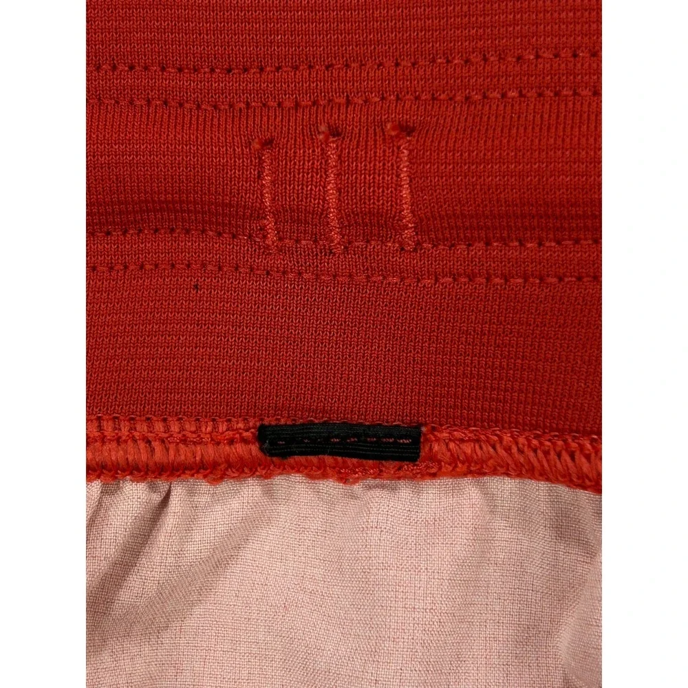 Lululemon‎ Channel Cross Swim Shorts Men's S Orange Unlined Zip Pocket (26x10)